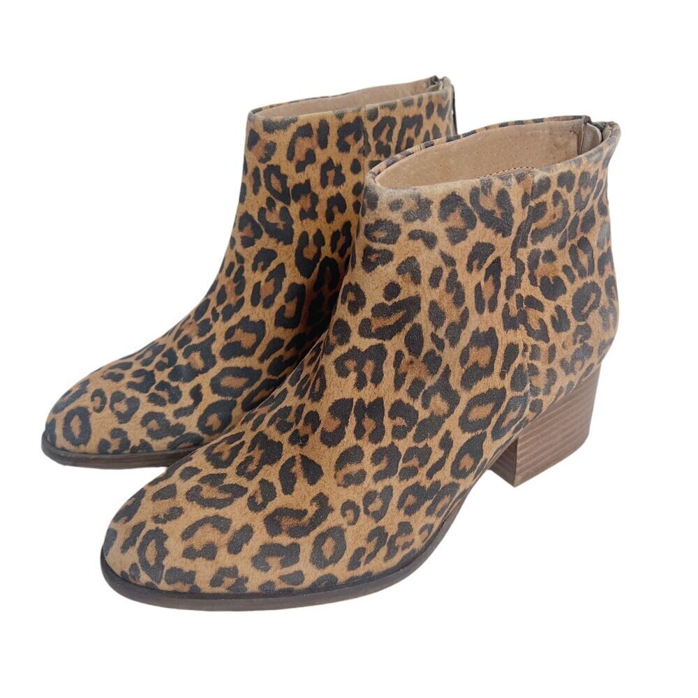 Seychelles Floodplain Bootie Leopard Print Ankle Boot Women's Size 6.5 - Picture 2 of 9
